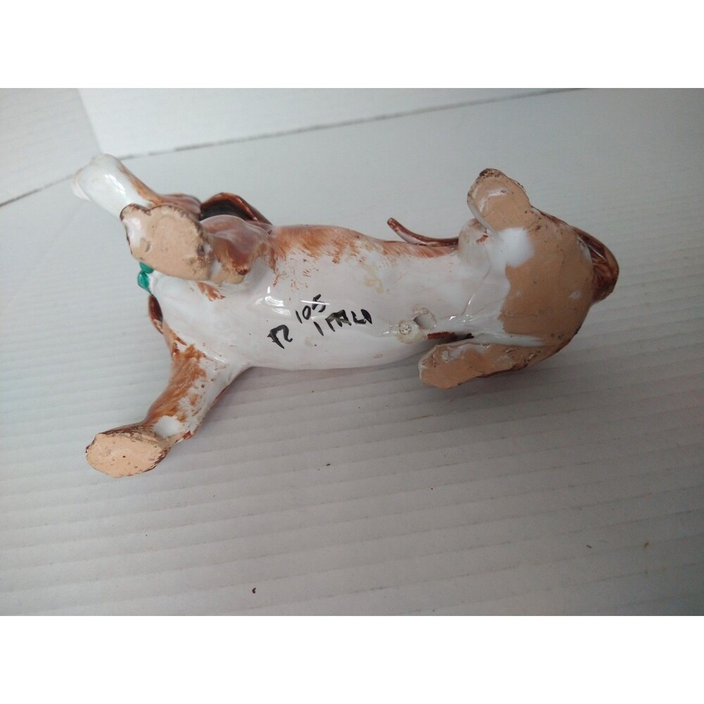 Vintage ITALIAN Hand Painted Ceramic Dog Basset Hound Dachshund TP Ceramiche - Picture 7 of 9